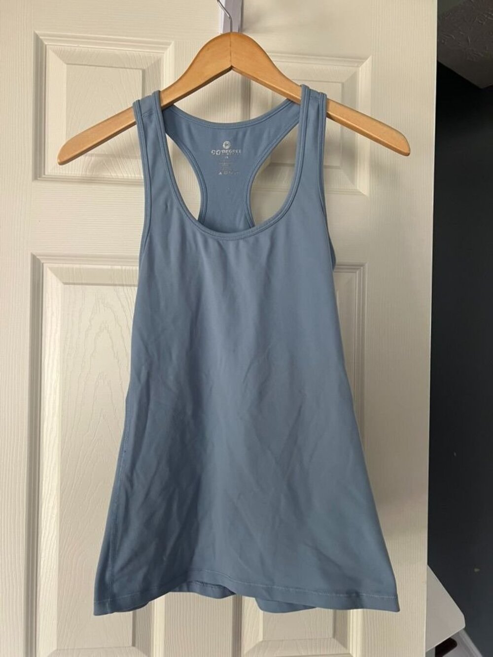 90 Degree by Reflex Womens XS Blue Racerback Athletic Tank Top Workout